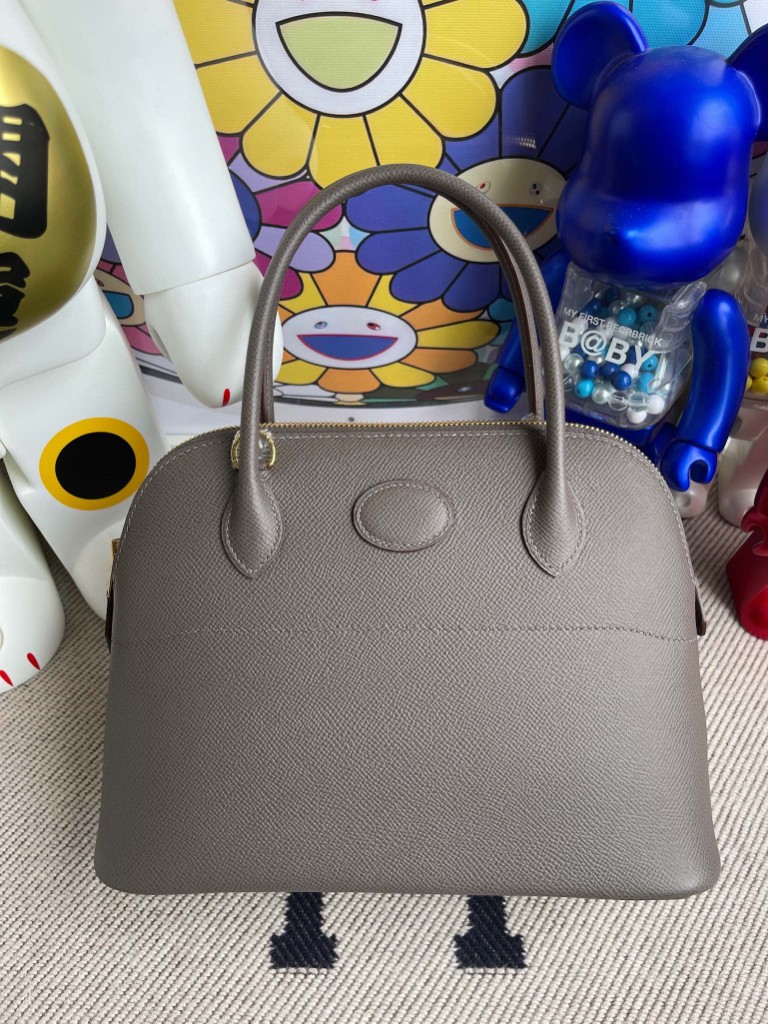 Uncle Bench Hermes Bolide 27cm Epsom 8F Etain Gold Hardware Full Handmade