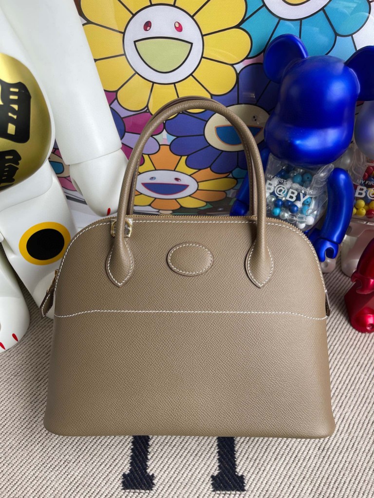 Uncle Bench Hermes Bolide 27cm Epsom ck18 etoupe Gold Hardware Full Handmade