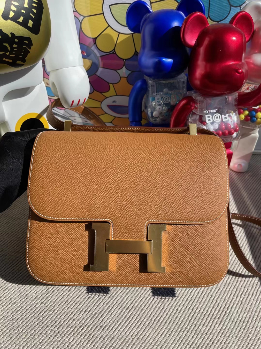 Uncle Bench Hermes Constance Epsom Ck37 Golden Gold Hardware 24cm Full Handmade