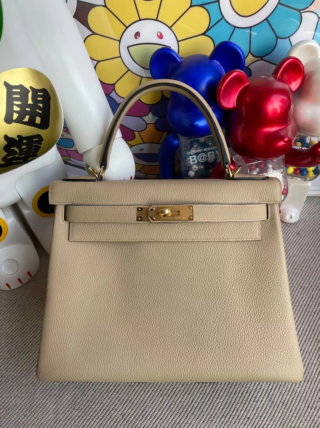 Uncle Bench Hermes kelly Togo S2 Trench Gold Hardware 28cm Full Handmade