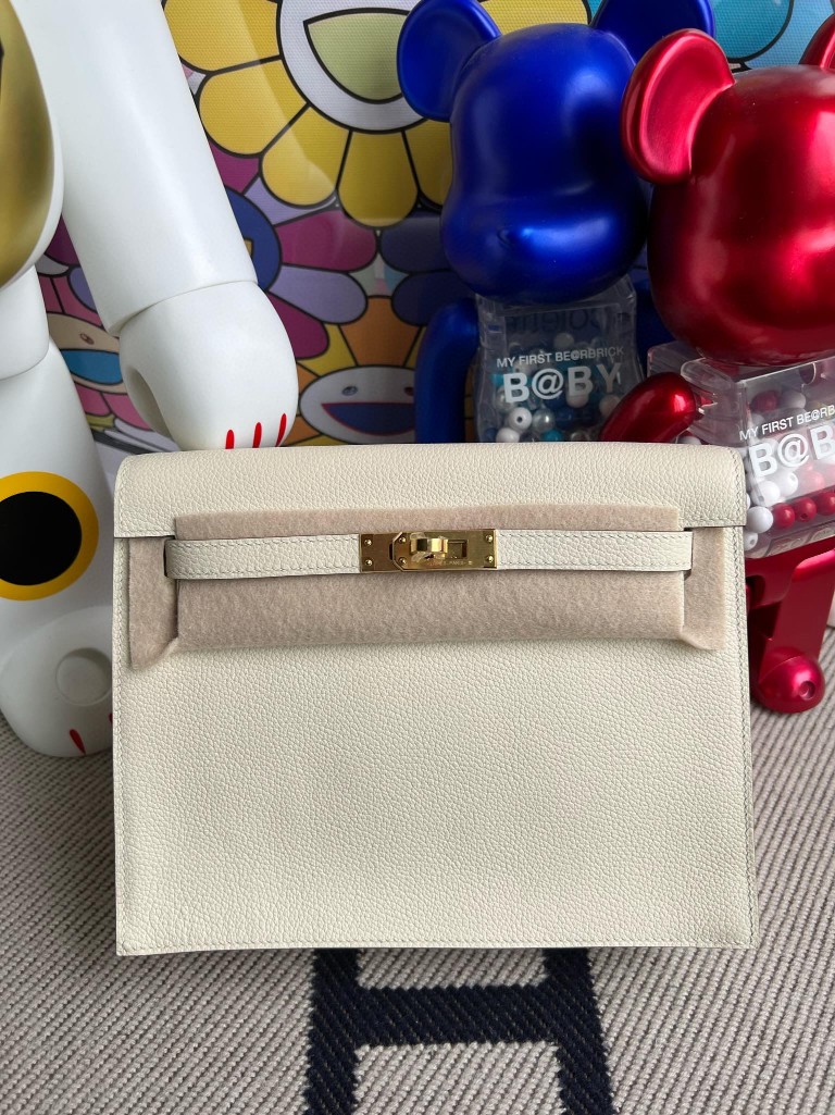 Uncle Bench Hermes Kelly danse evecolor ck10 Craie Gold Hardware 18cm Full Handmade