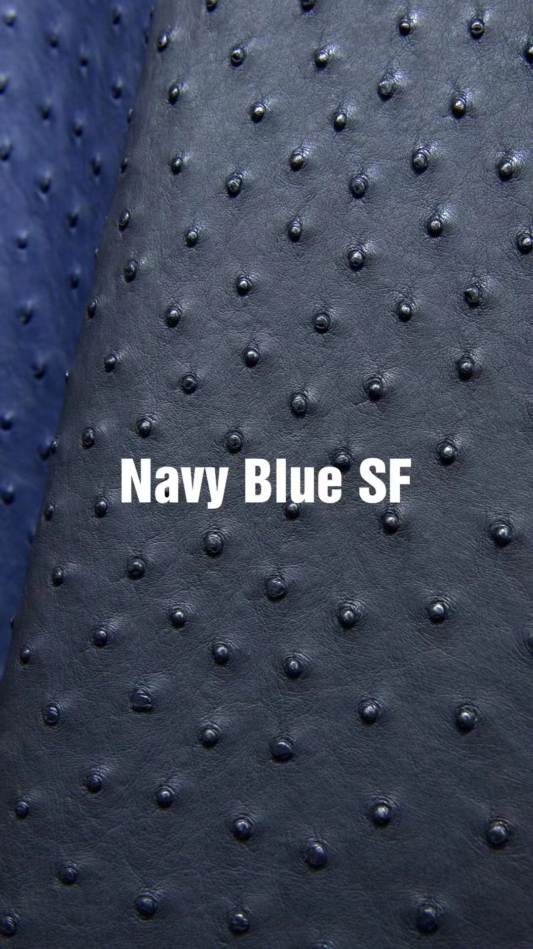 Uncle Bench Hermes Leather Ostrich Navy Blue customized