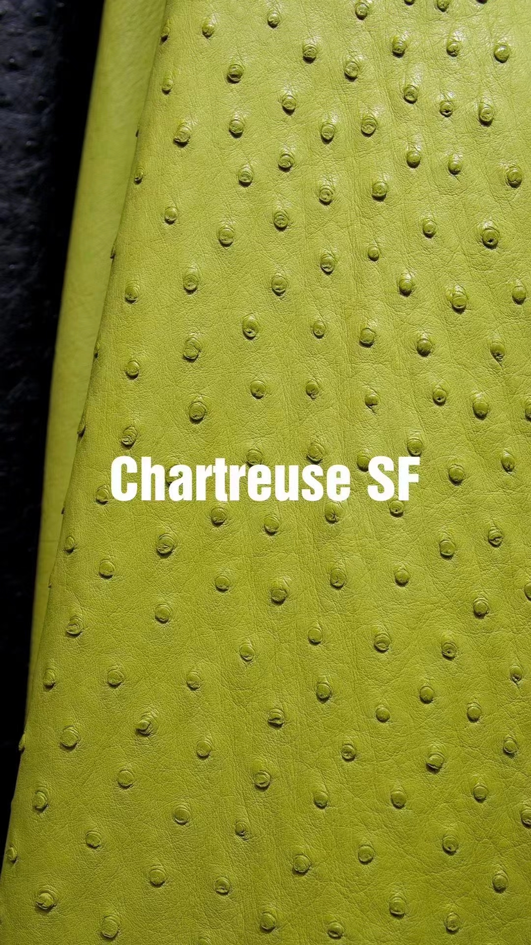 Uncle Bench Hermes Leather Ostrich Chartreuse customized