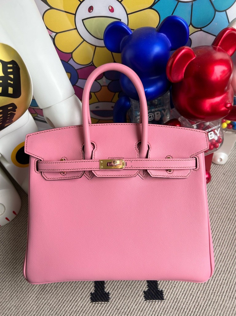 Uncle Bench Hermes Birkin Swift 5p Rose Sakura Gold Hardware 25cm Full Handmade
