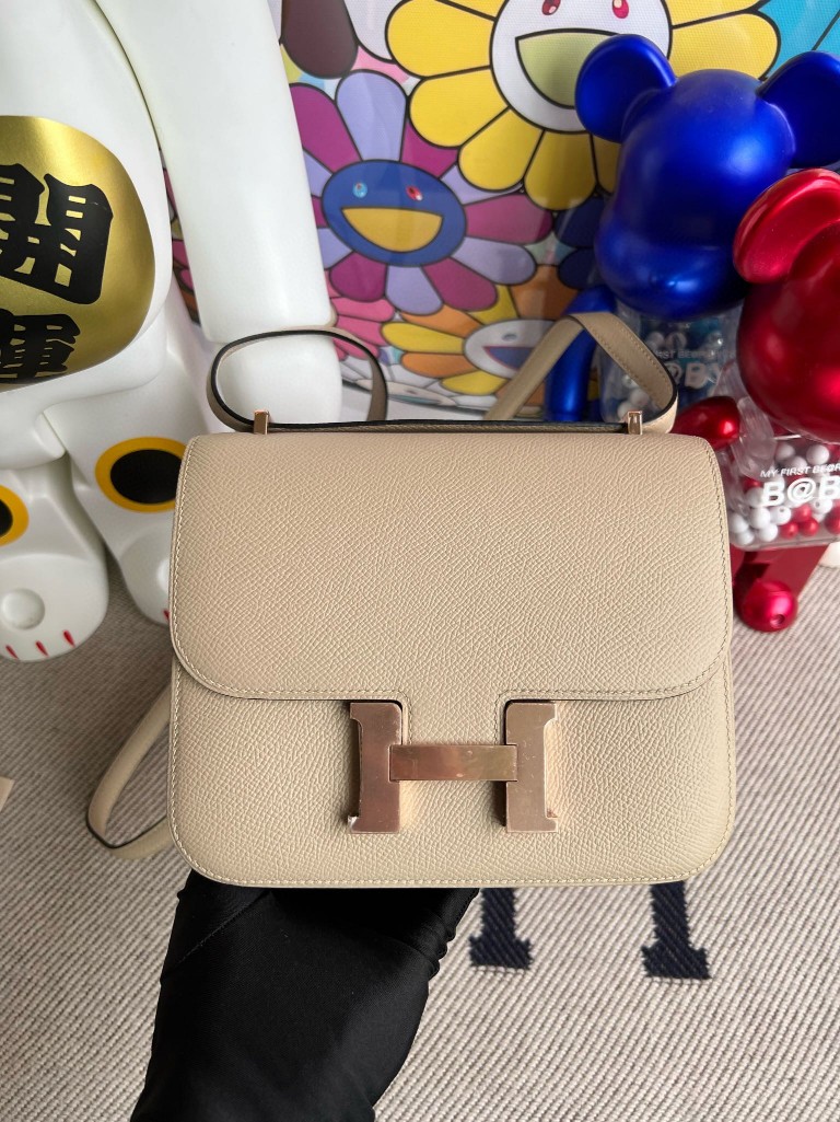 Uncle Bench Hermes constance Epsom S2 Trench Rose Gold Hardware 18cm Full Handmade