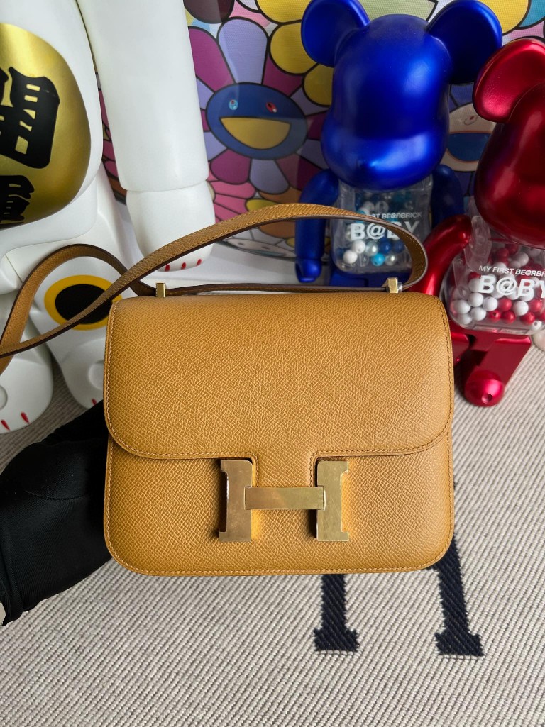 Uncle Bench Hermes Constance Epsom sesame Gold Hardware 18cm Full Handmade