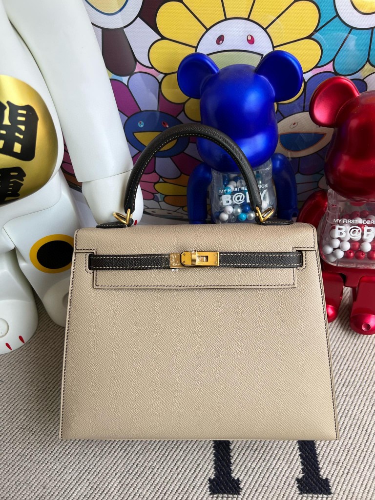 Uncle Bench Hermes Kelly Epsom Trench & chocolate Gold Hardware 25cm Full Handmade