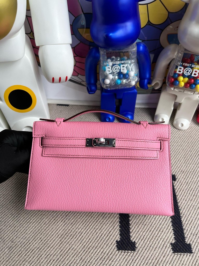 Uncle Bench Hermes Mini pochette Chevre 5P sakura pink Silver Hardware 22cm Full Handmade