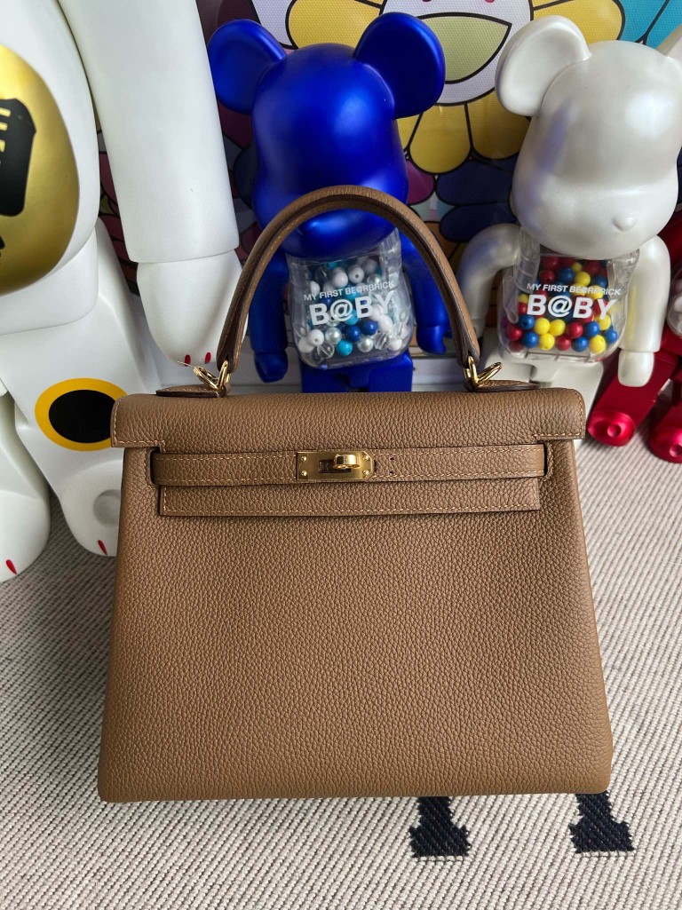 Uncle Bench Hermes Kelly togo 3G Alezan Gold Hardware 25cm Full Handmade