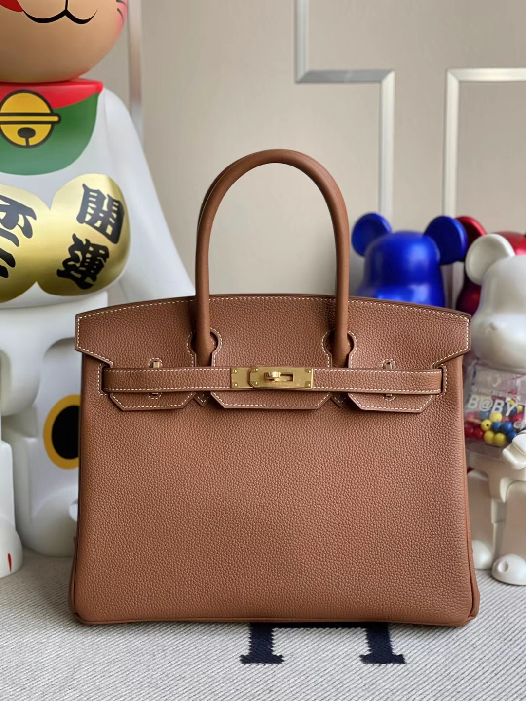 Herms Birkin Togo Ck37 gold 30cm stock