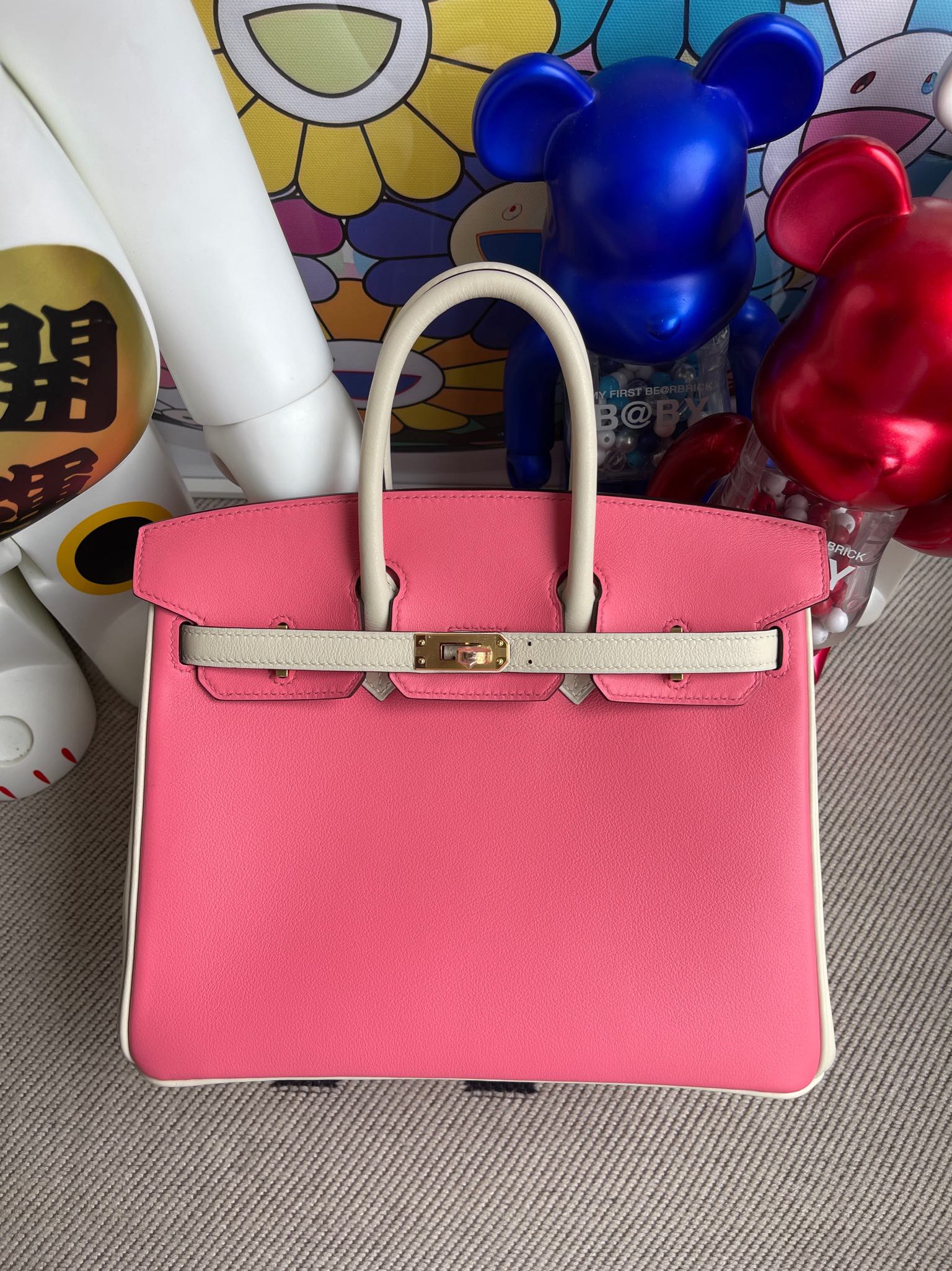 Herms Birkin Swift Pink & Craie 25cm