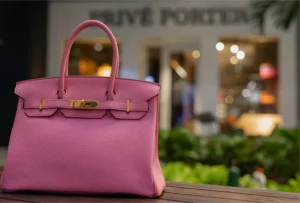 Hermès 18cm Constance Bubblegum Epsom Leather Palladium Hardware