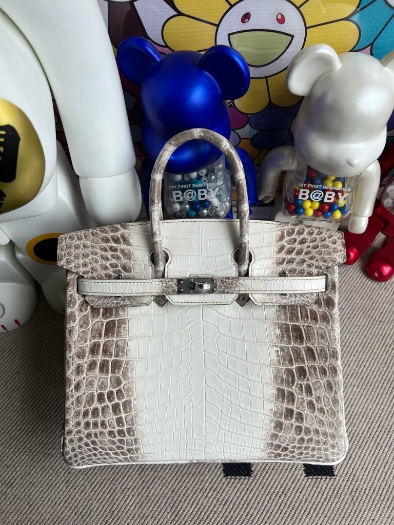 Uncle Bench Hermes Birkin Himalaya Matte crocodile Silver Hardware 25m Full Handmade