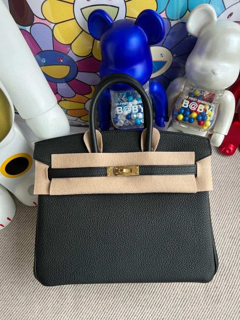 Uncle Bench Hermes Birkin togo ck89 Noir Gold Hardware GHW 25m Full Handmade