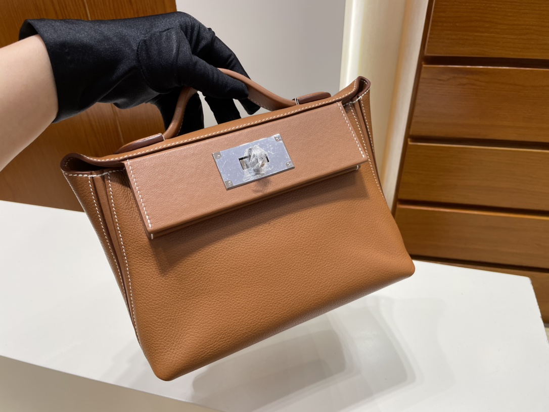 Uncle Bench Hermes Mini 2424 evecolor ck37 Golden Silver Hardware PHW 21m Full Handmade