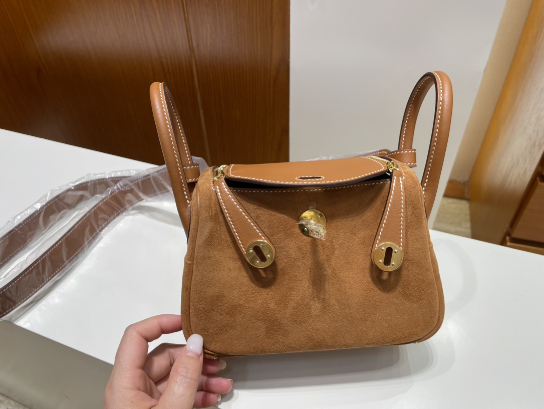 Uncle Bench Hermes Mini lindy Golden chamois & swift Gold Hardware GHW 20cm Full Handmade