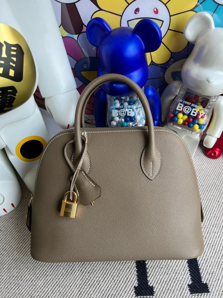 Uncle Bench Hermes Bolide Epsom ck18 etoupe Gold Hardware 25cm Full Handmade
