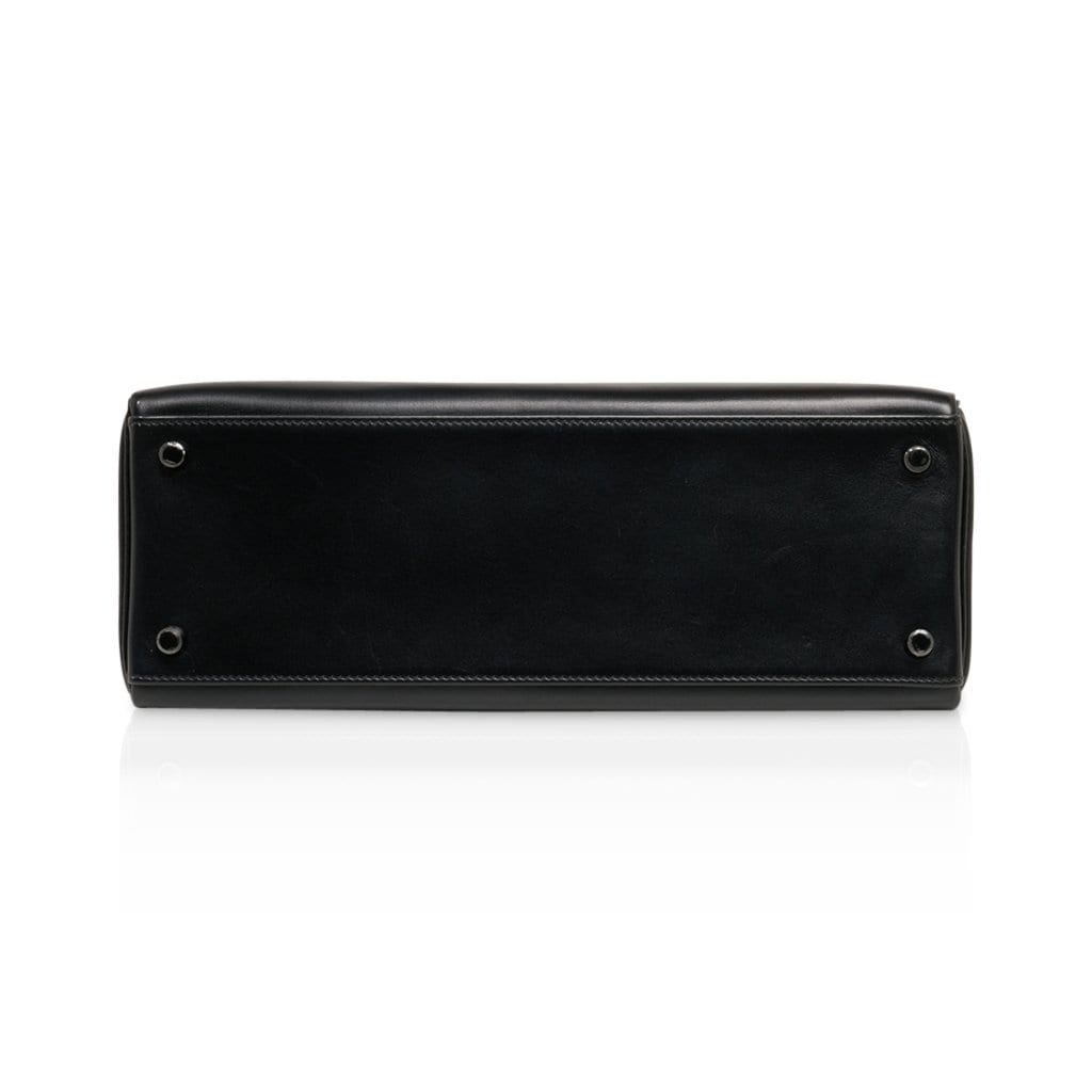 Hermès Kelly 32 So Black Box Leather – Limited Edition Hermes Kelly 32 So Black Bag Box Leather Limited Edition - view 10
