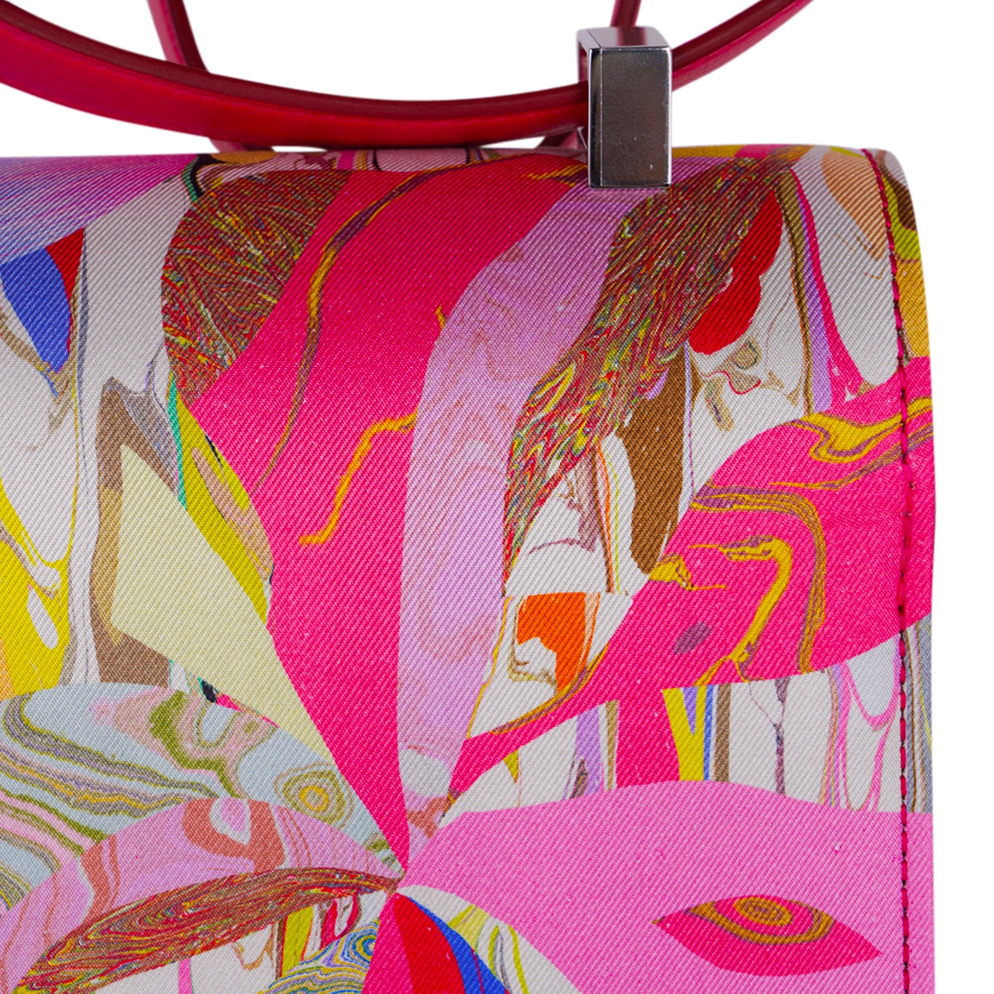 Hermès Constance 24 Marble Silk with Palladium Hardware – Limited Edition Hermes Limited Edition Constance Bag 24 Marble Silk with Palladium Hardware - view 11