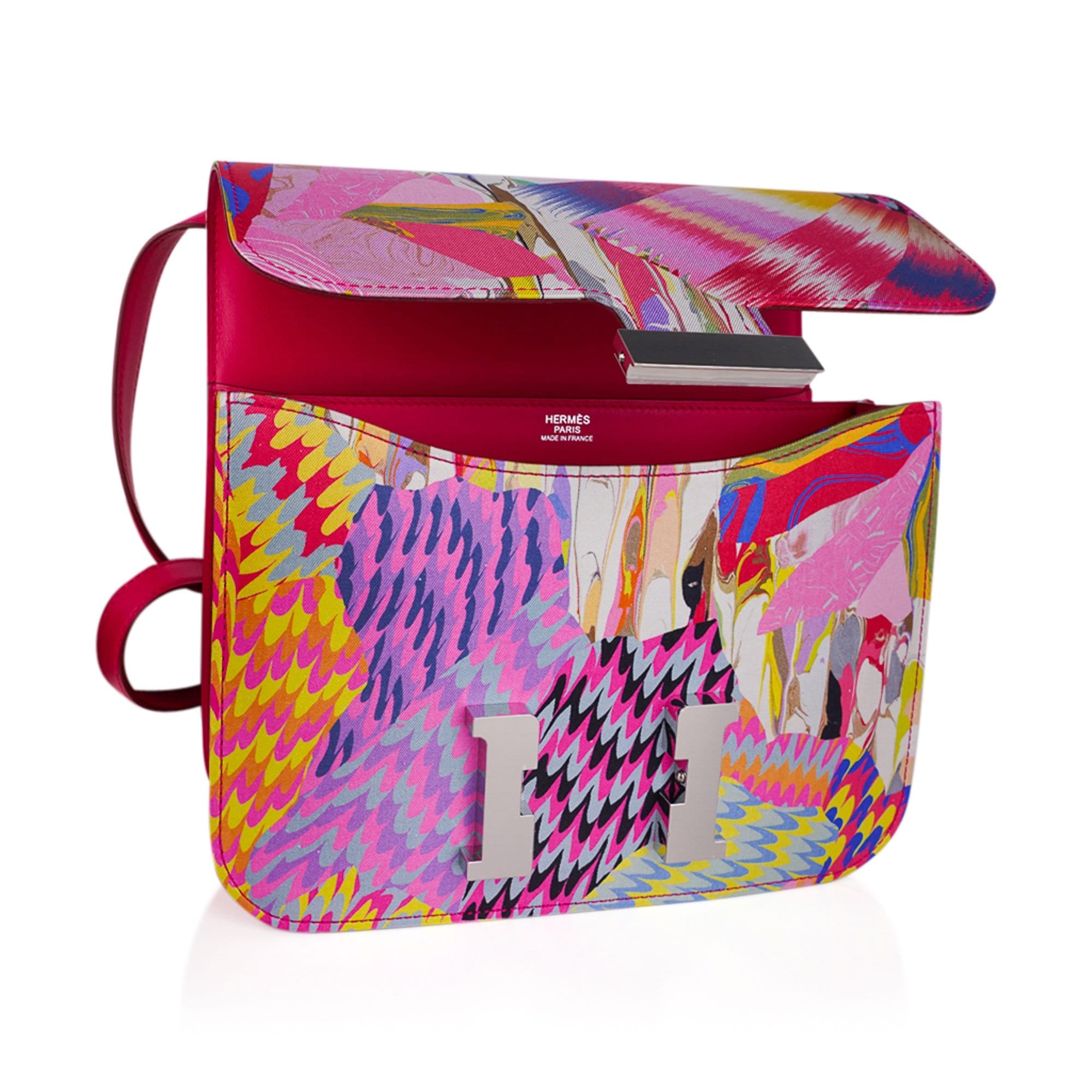 Hermès Constance 24 Marble Silk with Palladium Hardware – Limited Edition Hermes Limited Edition Constance Bag 24 Marble Silk with Palladium Hardware - view 14