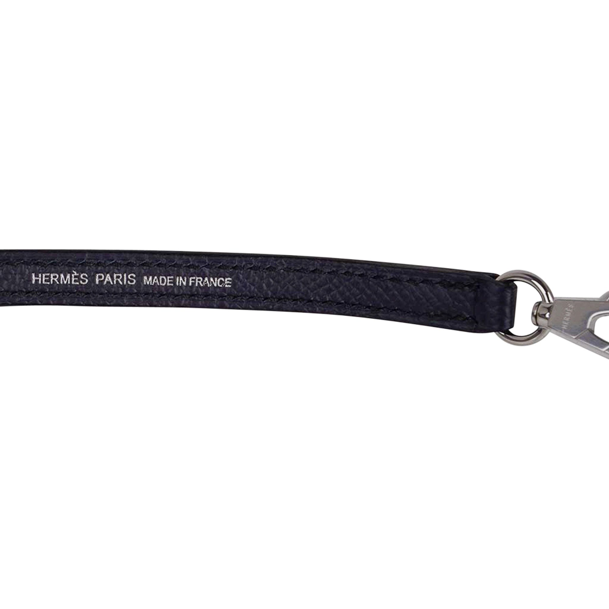 Hermès Special Order HSS Mini Kelly 20 Sellier Craie and Blue Indigo Epsom Leather with Palladium Hardware Hermes Special Order HSS Mini Kelly 20 Bag Sellier Craie & Blue Indigo Epsom Leather with Palladium Hardware - view 11