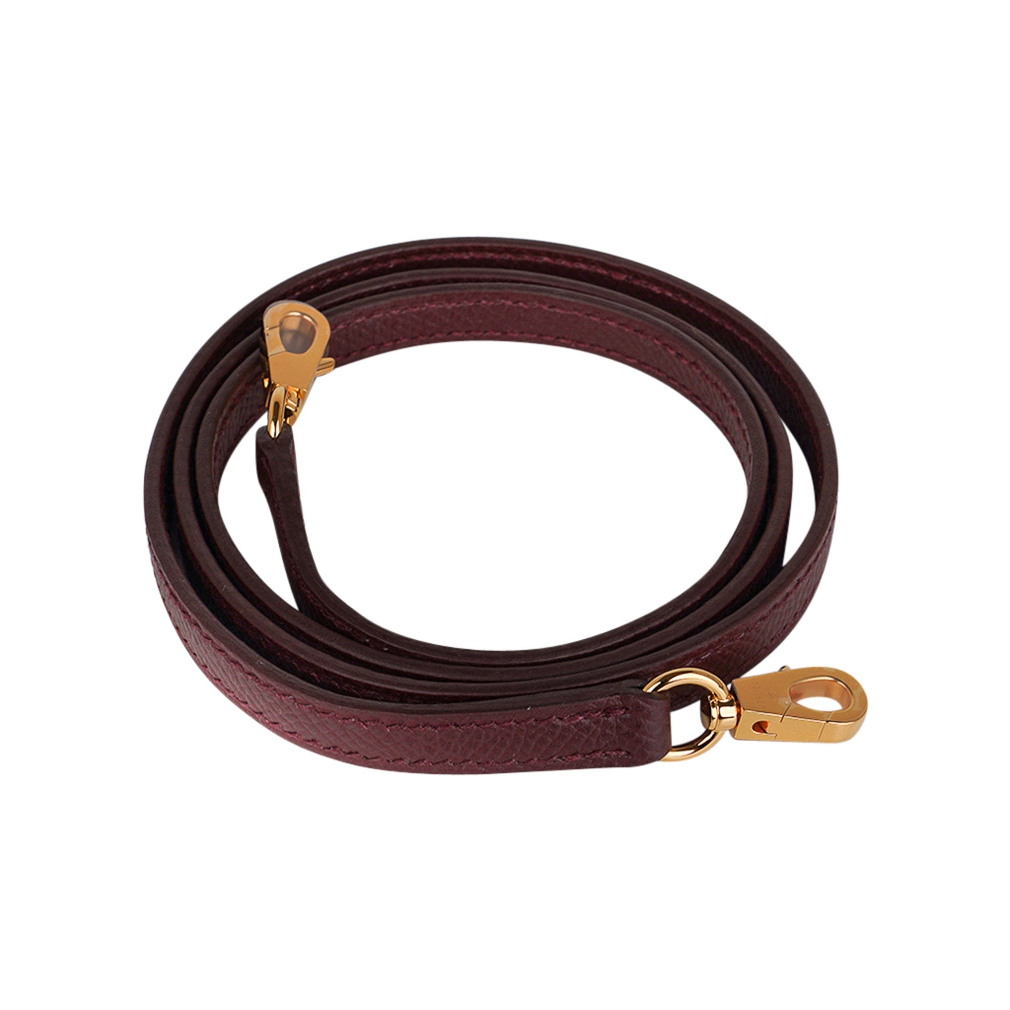 Hermès Special Order HSS Mini Kelly 20 Sellier Nata and Bordeaux Epsom Leather with Gold Hardware Hermes Special Order HSS Mini Kelly 20 Sellier Bag Nata & Bordeaux Epsom Leather with Gold Hardware - view 10
