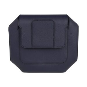 Hermes Limited Edition Octogone Pochette Clutch Bag Blue Indigo Epsom Leather