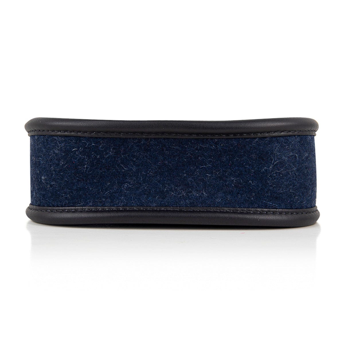 Hermès Mini Evelyne TPM Blue Feutre Black Swift Leather with Gold Hardware – Limited Edition Hermes Limited Edition Mini Evelyne TPM Bag Blue Feutre Black Swift Leather with Gold Hardware - view 8