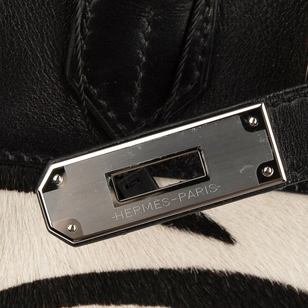 Hermès Birkin 30 Vintage Zebra Print Pony – Limited Edition Hermes Birkin 30 Bag Vintage Zebra Print Pony Limited Edition Very Rare - view 3