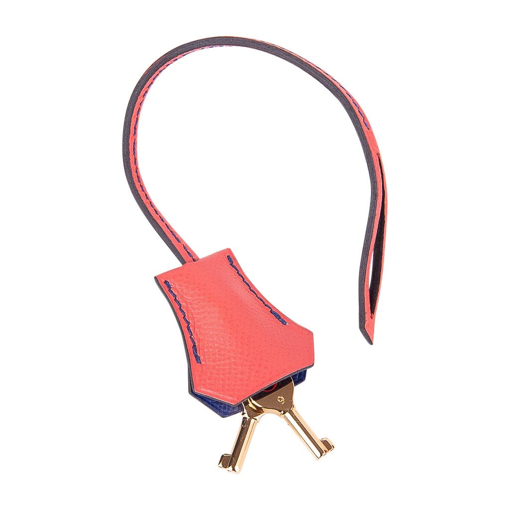 Hermès Special Order HSS Sac a Depeches 27 Electric Blue and Rose Jaipur Epsom with Gold Hardware – Limited Edition Hermes Limited Edition Special Order HSS Sac a Depeches 27 Bag Electric Blue & Rose Jaipur Epsom with Gold Hardware - view 4