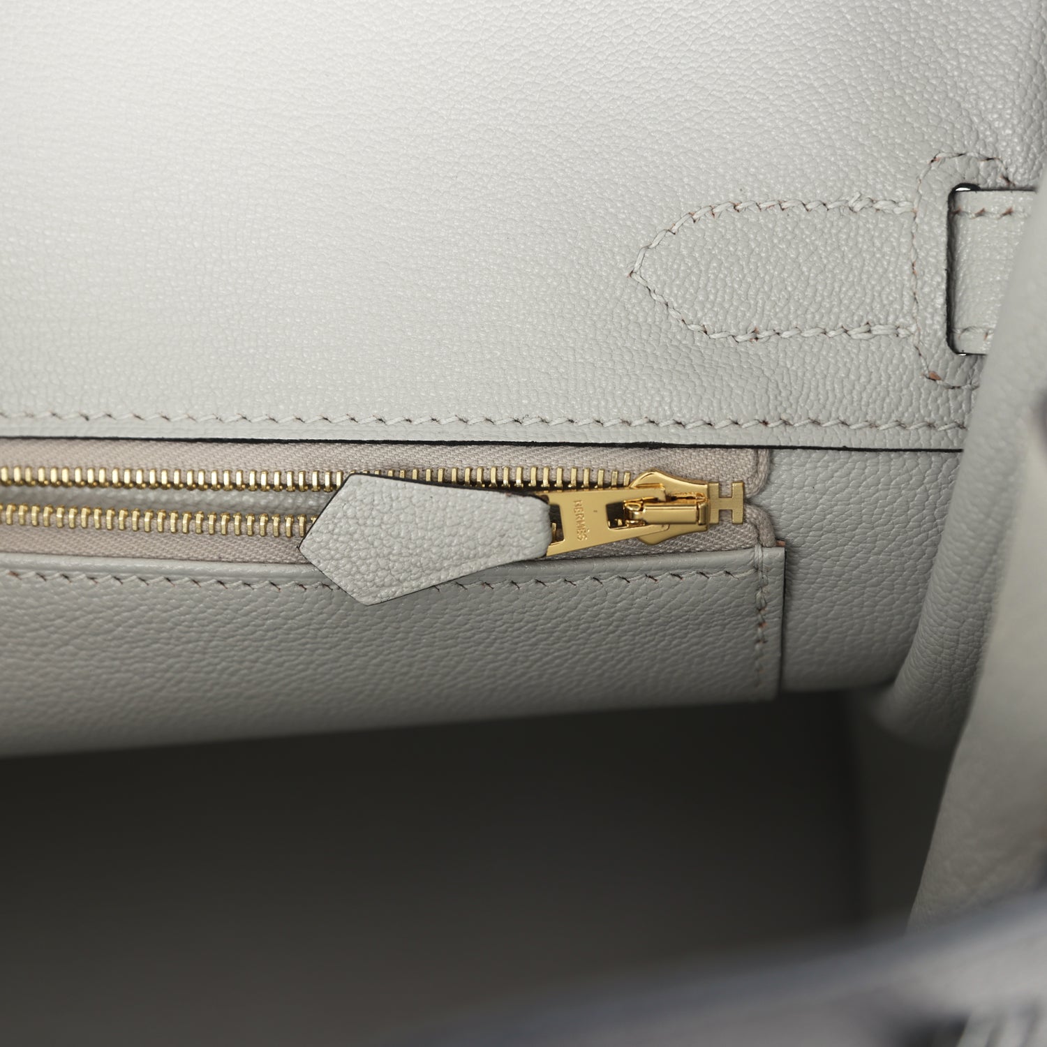 Hermès Special Order (HSS) Birkin 30 Black, Gris Perle Chevre Mysore Brushed Gold Hardware Hermes Special Order (HSS) Birkin 30 Black, Gris Perle Chevre Mysore Brushed Gold Hardware - View 9