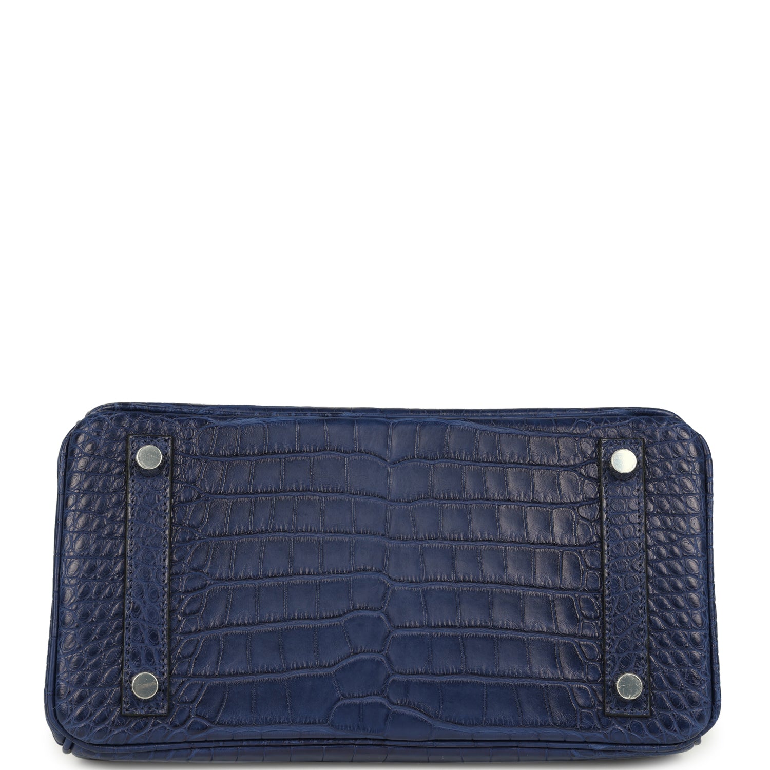 Hermès Birkin 25 Bleu Saphir Matte Alligator Palladium Hardware Hermes Birkin 25 Bleu Saphir Matte Alligator Palladium Hardware - view 6