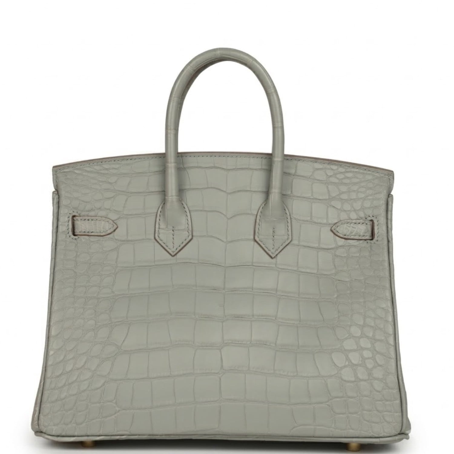 Hermès Birkin 25 Gris Perle Matte Alligator Gold Hardware Hermes Birkin 25 Gris Perle Matte Alligator Gold Hardware - view 5