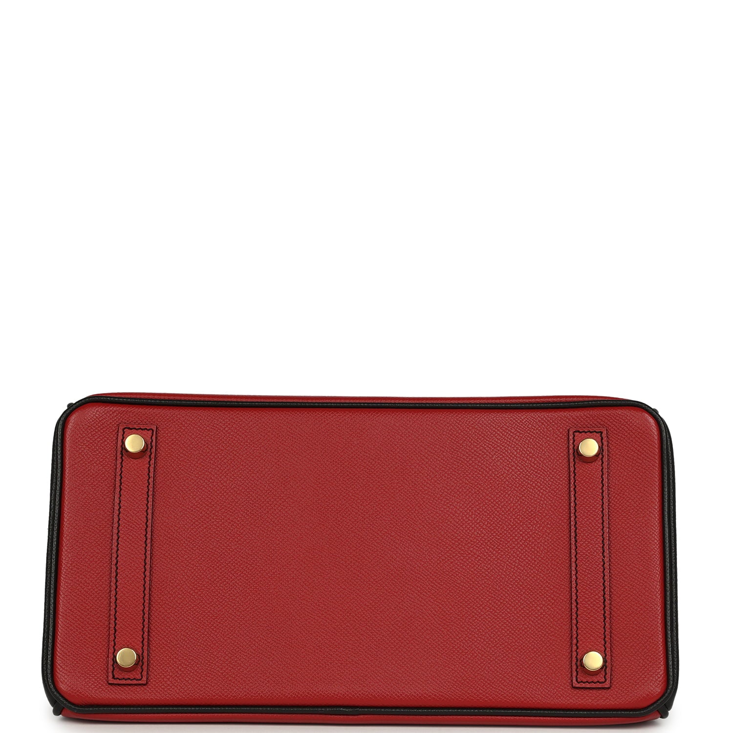 Hermès Special Order (HSS) Birkin 30 Rouge Vif, Black Epsom Brushed Gold Hardware Hermes Special Order (HSS) Birkin 30 Rouge Vif, Black Epsom Brushed Gold Hardware - View 6