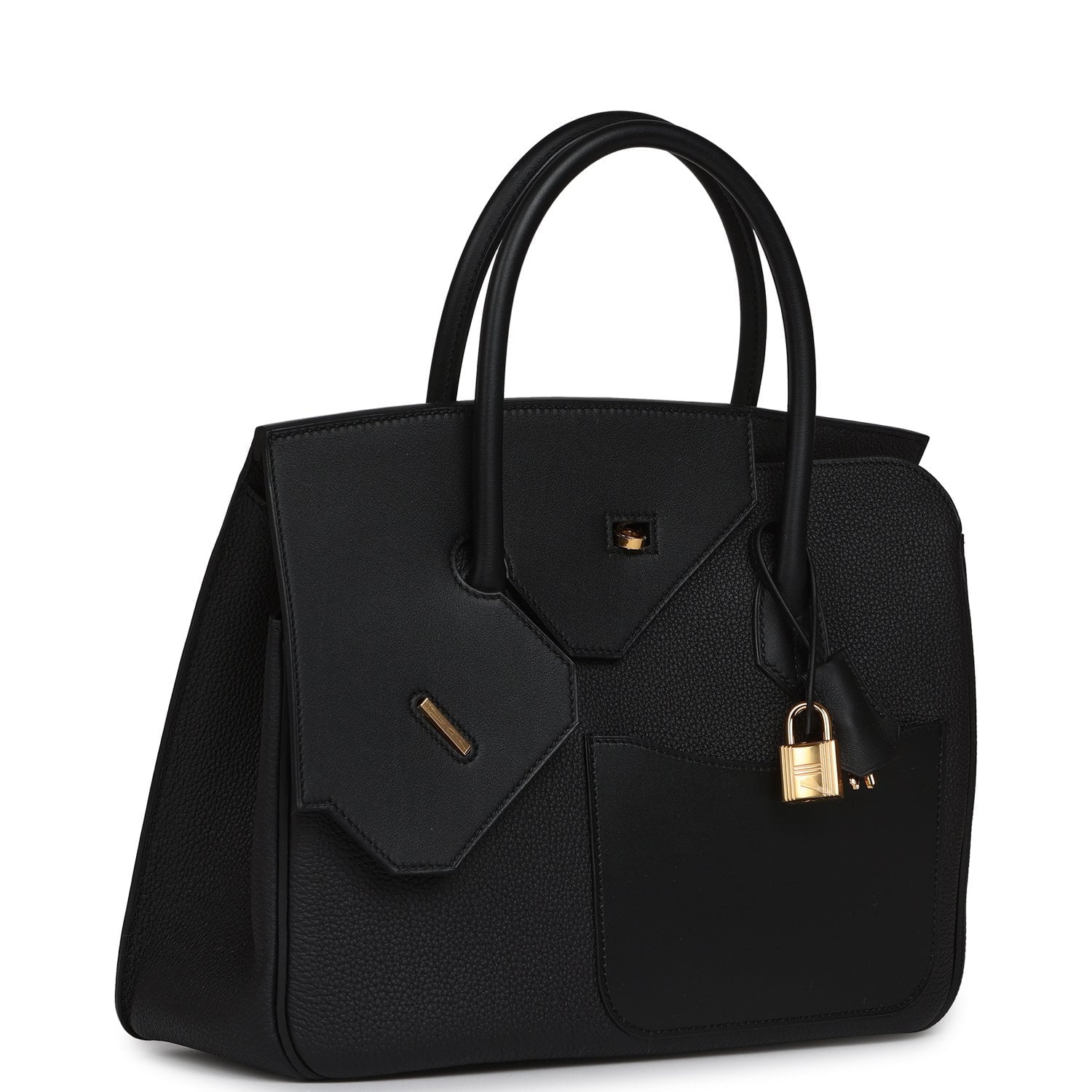 Hermès Birkin 30 en Desordre Black Togo and Swift Gold Hardware Hermes Birkin 30 En Desordre Black Togo and Swift Gold Hardware - view 2