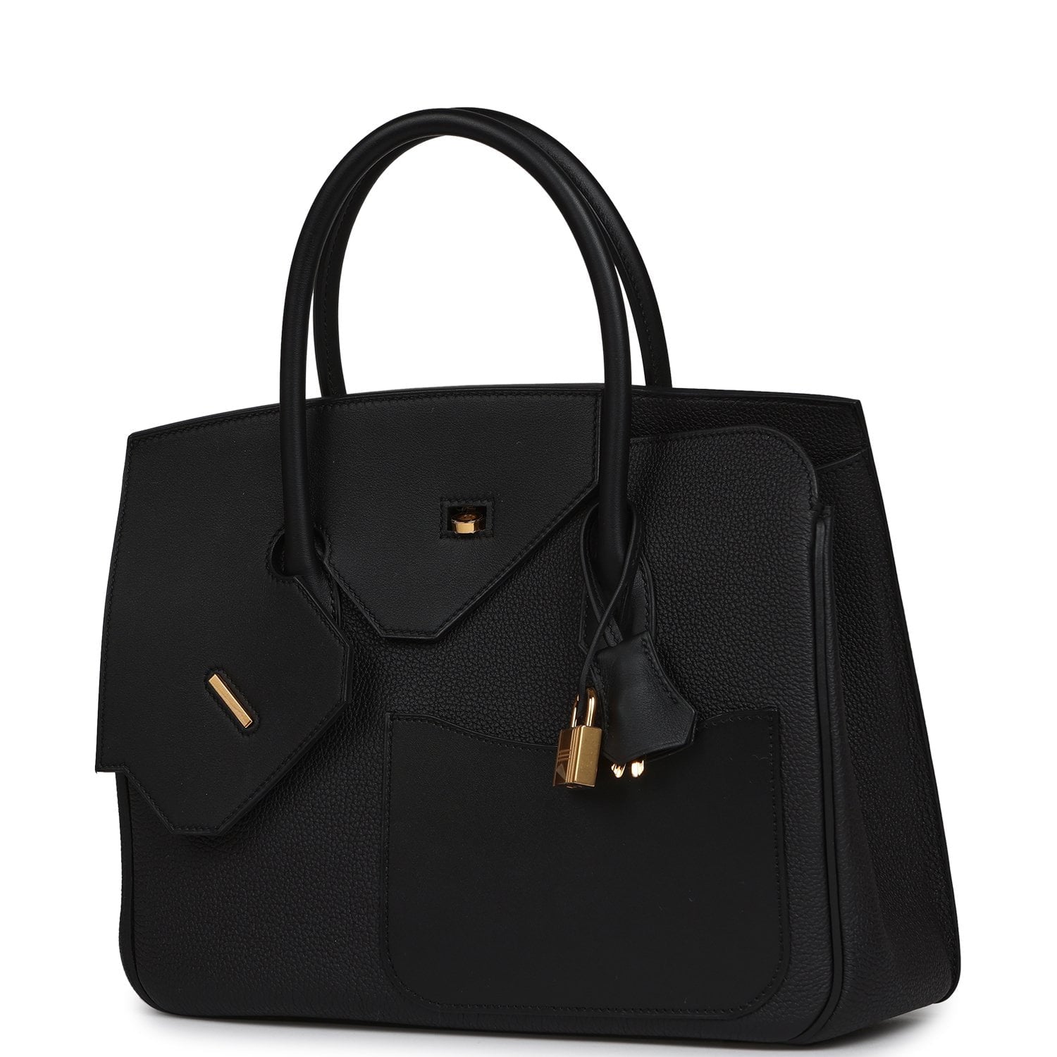 Hermès Birkin 30 en Desordre Black Togo and Swift Gold Hardware Hermes Birkin 30 En Desordre Black Togo and Swift Gold Hardware - view 6