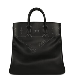 Hermes Birkin HAC a Relier 40 Black Evergrain Palladium Hardware
