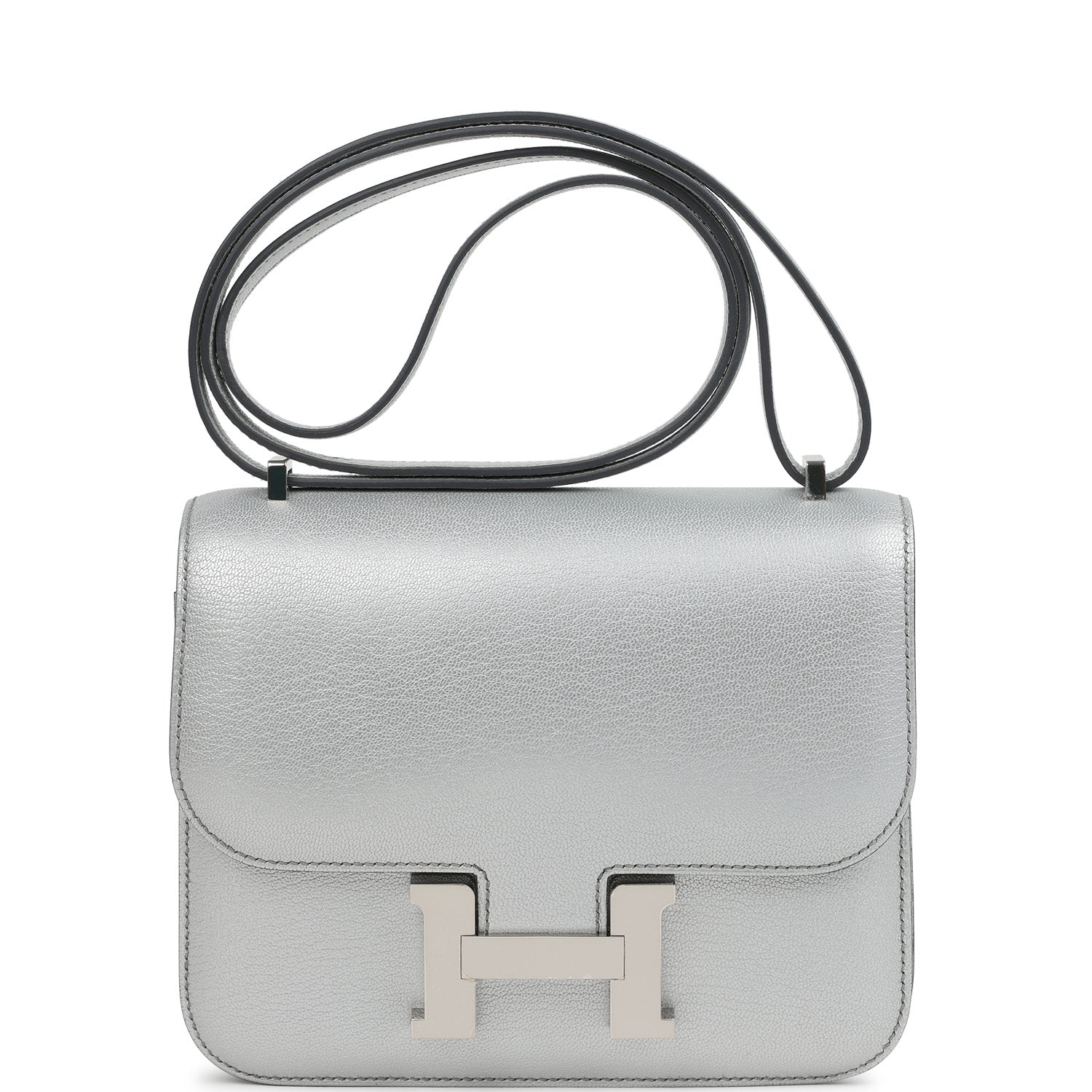 Hermès Constance 18 Argent Chevre Chamkilight Palladium Hardware Hermes Constance 18 Argent Chevre Chamkilight Palladium Hardware