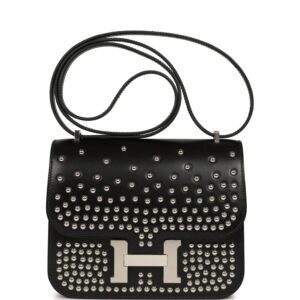 Home Hermes Constance 18 Clouté Black Box Palladium Hardware