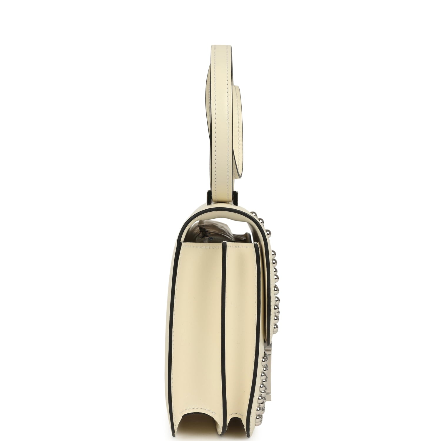 Hermès Constance 18 Clouté Cream Box Palladium Hardware Hermes Constance 18 Clouté Cream Box Palladium Hardware - view 3