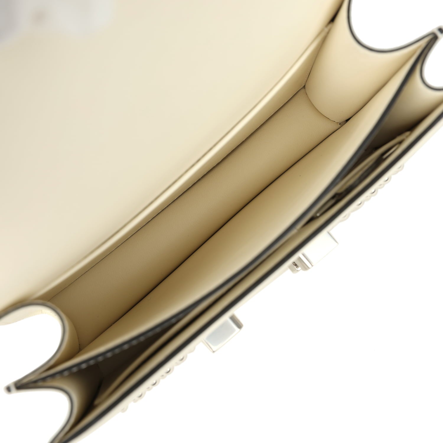 Hermès Constance 18 Clouté Cream Box Palladium Hardware Hermes Constance 18 Clouté Cream Box Palladium Hardware - view 9