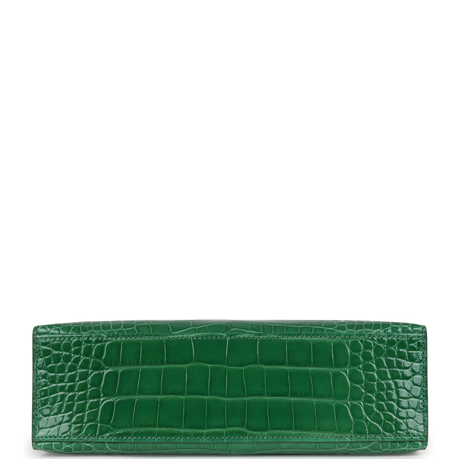 Hermès Kelly Pochette Cactus Shiny Alligator Gold Hardware Hermes Kelly Pochette Cactus Shiny Alligator Gold Hardware - view 6