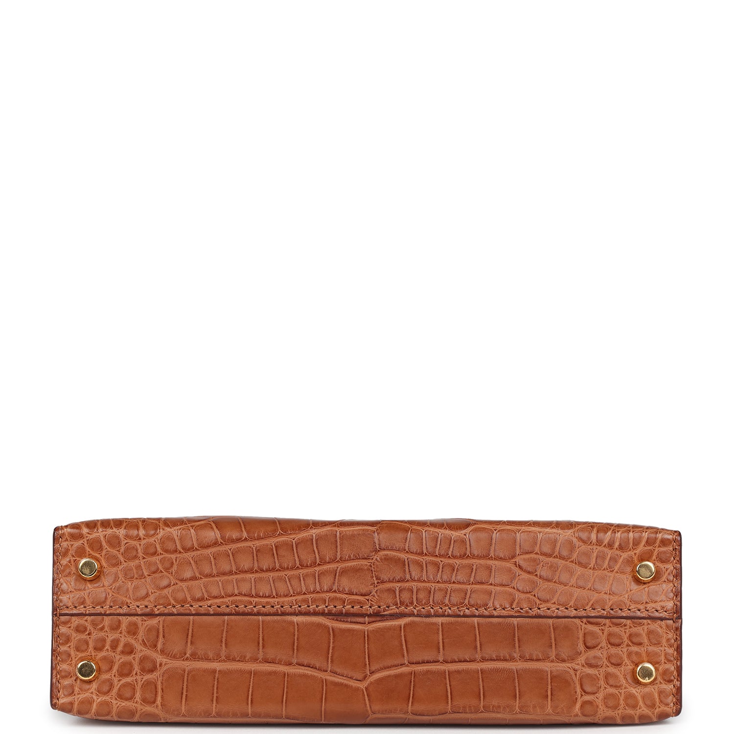Hermès Kelly Sellier 20 Gold Matte Alligator Gold Hardware Hermes Kelly Sellier 20 Gold Matte Alligator Gold Hardware - view 6