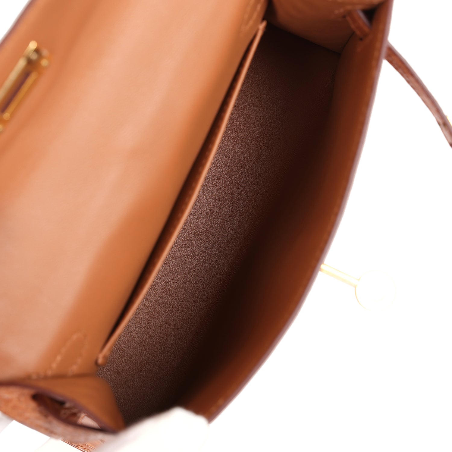 Hermès Kelly Sellier 20 Gold Matte Alligator Gold Hardware Hermes Kelly Sellier 20 Gold Matte Alligator Gold Hardware - view 8