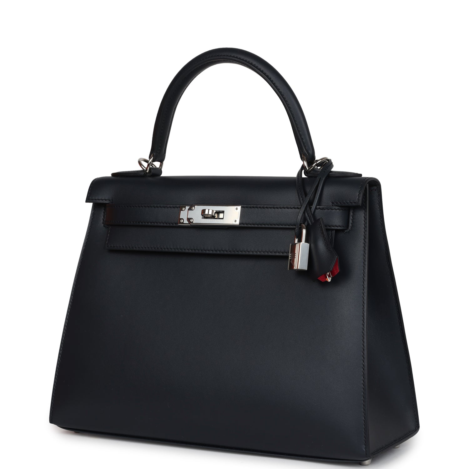 Hermès Special Order (HSS) Kelly Sellier 28 Bleu Obscur Verso Sombrero Palladium Hardware Hermes Special Order (HSS) Kelly Sellier 28 Bleu Obscur Verso Sombrero Palladium Hardware - view 5