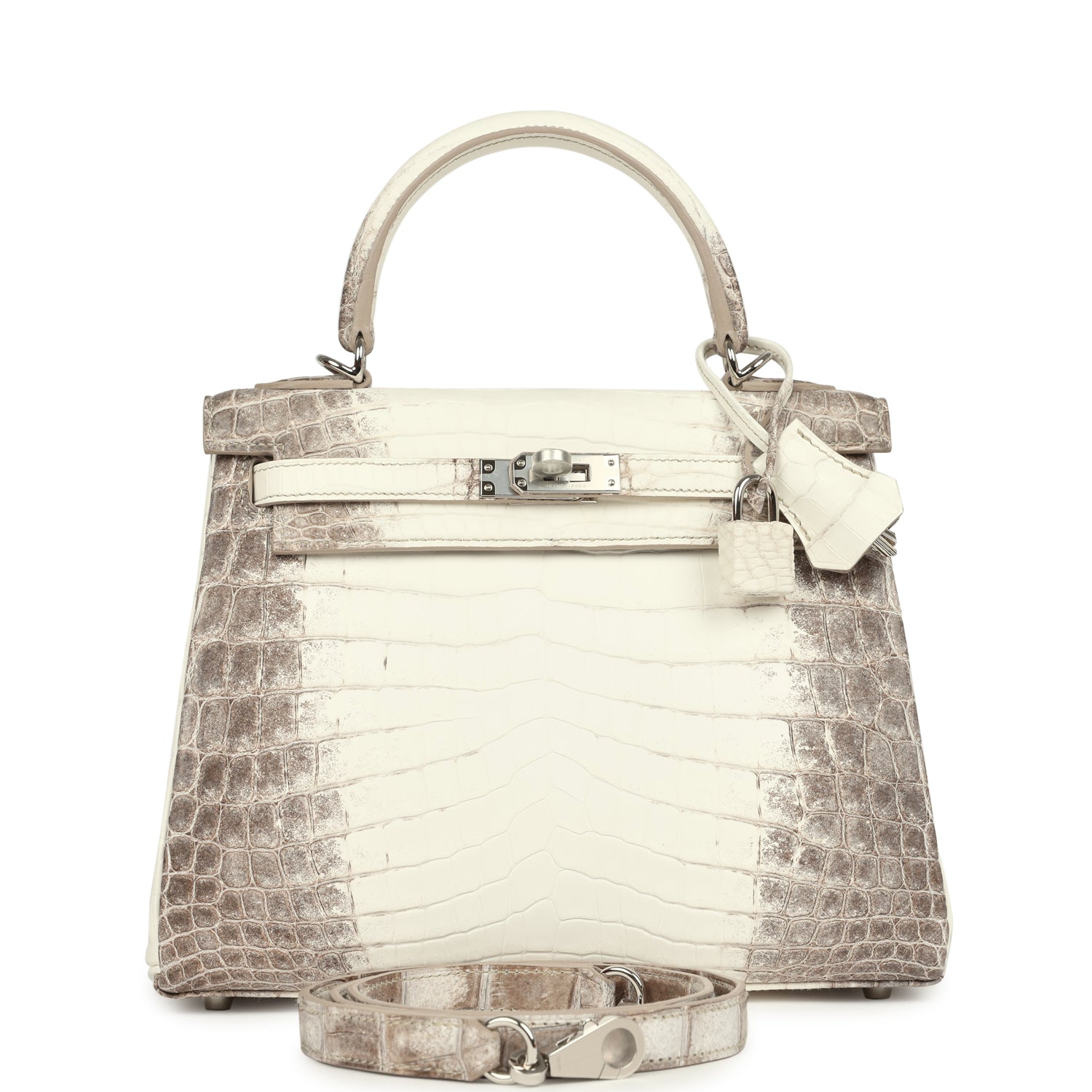 Hermès Kelly Retourne 25 Himalaya Niloticus Crocodile Palladium Hardware Hermes Kelly Retourne 25 Himalaya Niloticus Crocodile Palladium Hardware