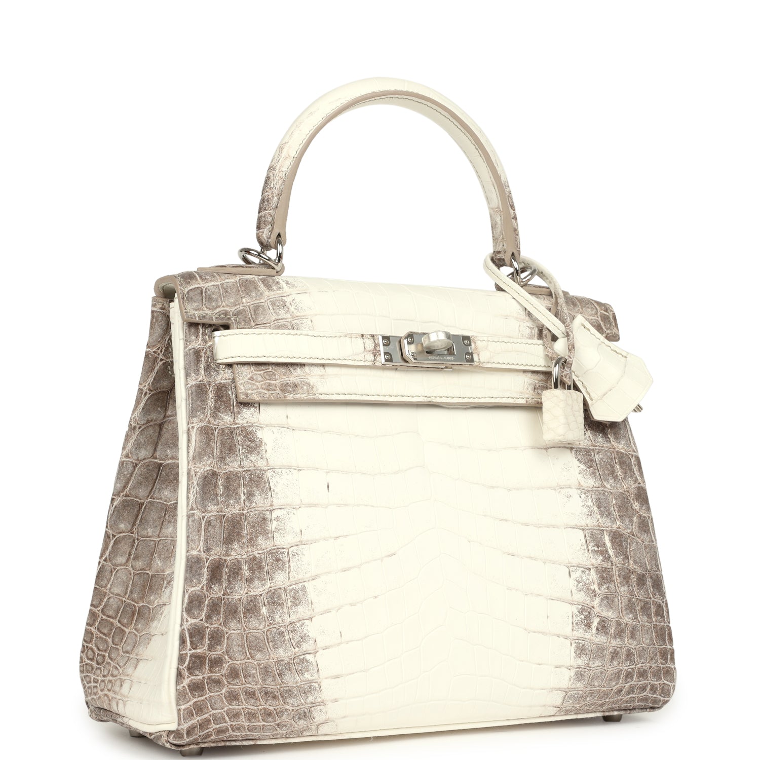 Hermès Kelly Retourne 25 Himalaya Niloticus Crocodile Palladium Hardware Hermes Kelly Retourne 25 Himalaya Niloticus Crocodile Palladium Hardware - view 2