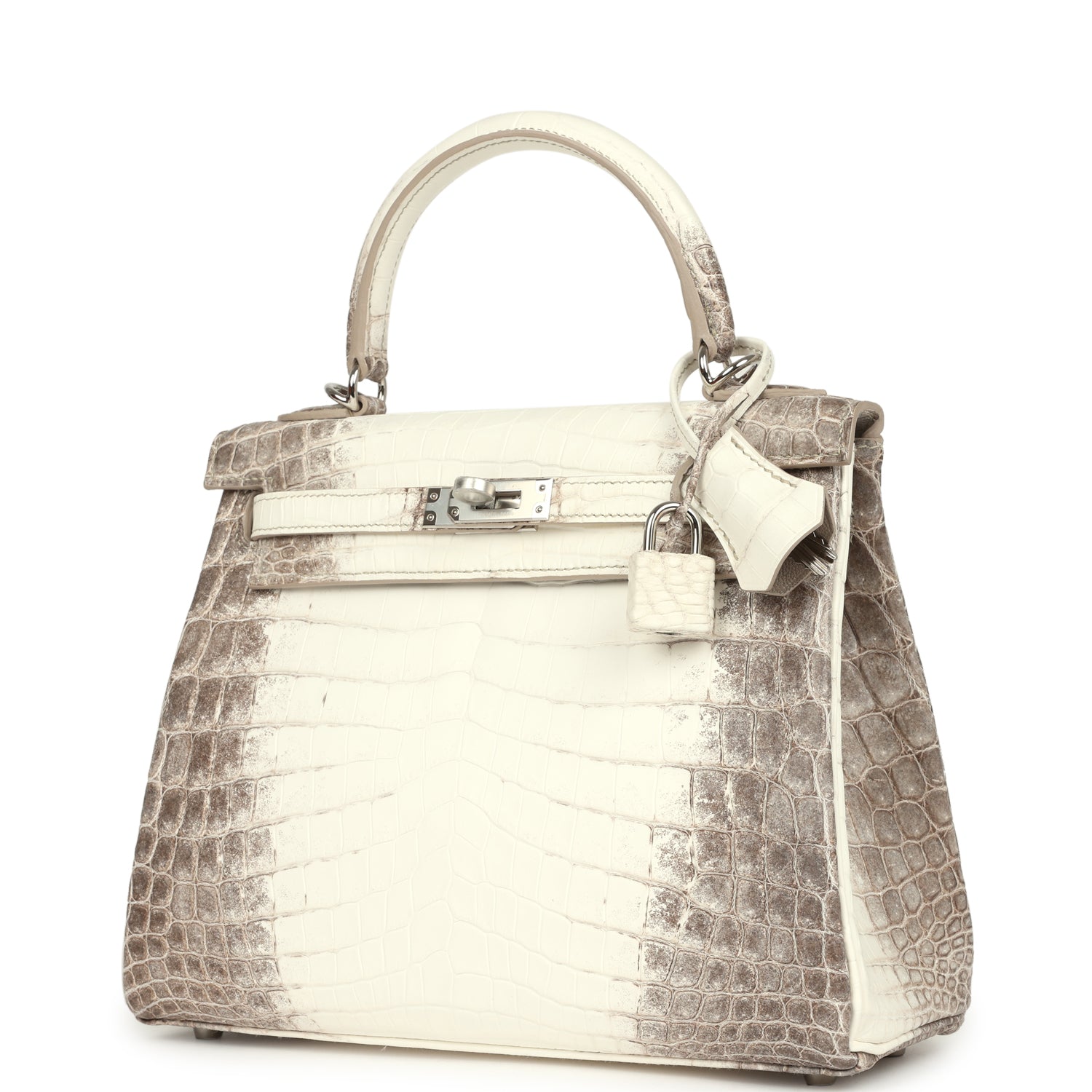 Hermès Kelly Retourne 25 Himalaya Niloticus Crocodile Palladium Hardware Hermes Kelly Retourne 25 Himalaya Niloticus Crocodile Palladium Hardware - view 5
