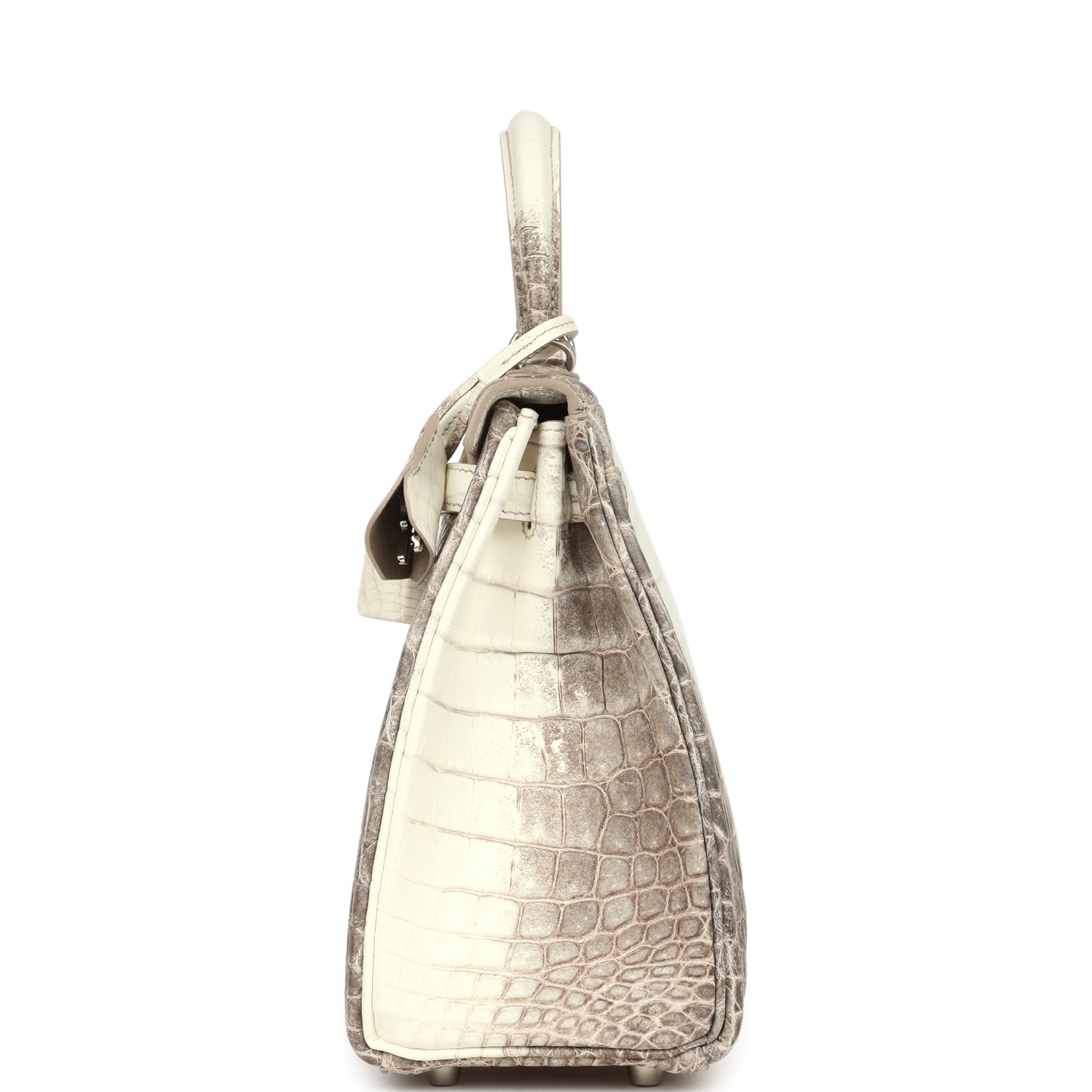 Hermès Kelly Retourne 25 Himalaya Niloticus Crocodile Palladium Hardware Hermes Kelly Retourne 25 Himalaya Niloticus Crocodile Palladium Hardware - view 3