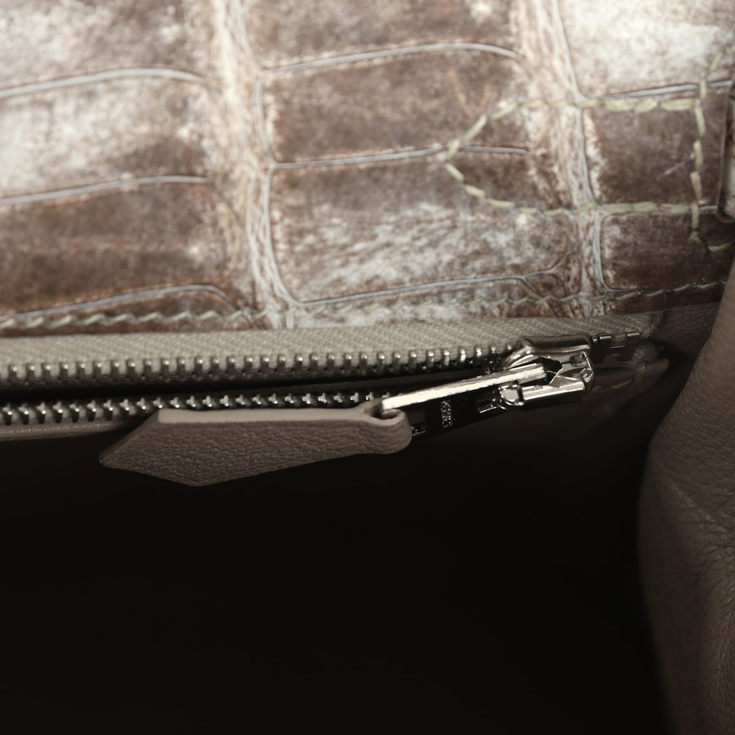 Hermès Kelly Retourne 25 Himalaya Niloticus Crocodile Palladium Hardware Hermes Kelly Retourne 25 Himalaya Niloticus Crocodile Palladium Hardware - view 9